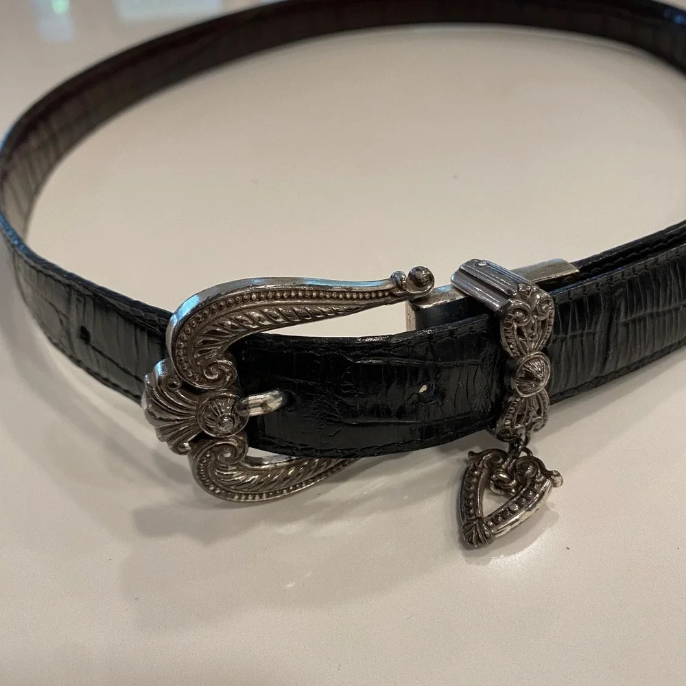 Brighton black croc